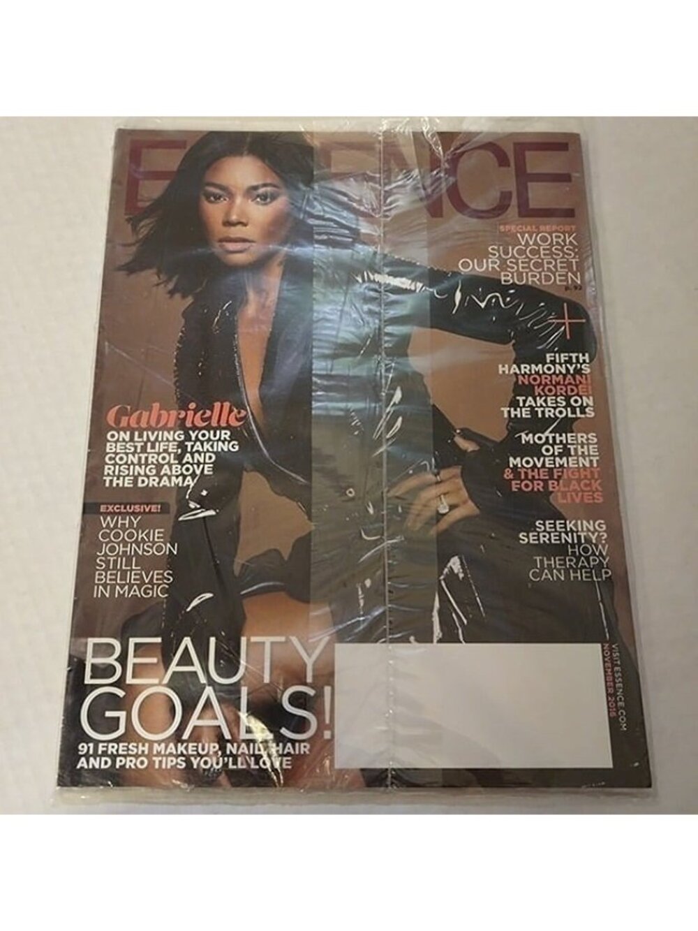 2016 ESSENCE MAGAZINE-NOVEMBEER 2016-GABRIELLE UNION-VINTAGE-NEW-2016-SEALED